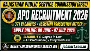 Read more about the article RPSC Assistant Prosecution Officer Recruitment 2026: Apply Online for 371 APO Posts