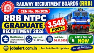 Read more about the article RRB NTPC Graduate Level CEN 06/2026 Recruitment 2026 Form Apply Online
