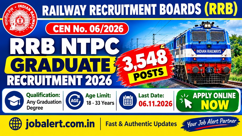 You are currently viewing RRB NTPC Graduate Level CEN 06/2026 Recruitment 2026 Form Apply Online